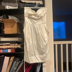 White cocktail dress